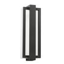 30W 1-Light LED Outdoor Wall Sconce in Satin Black