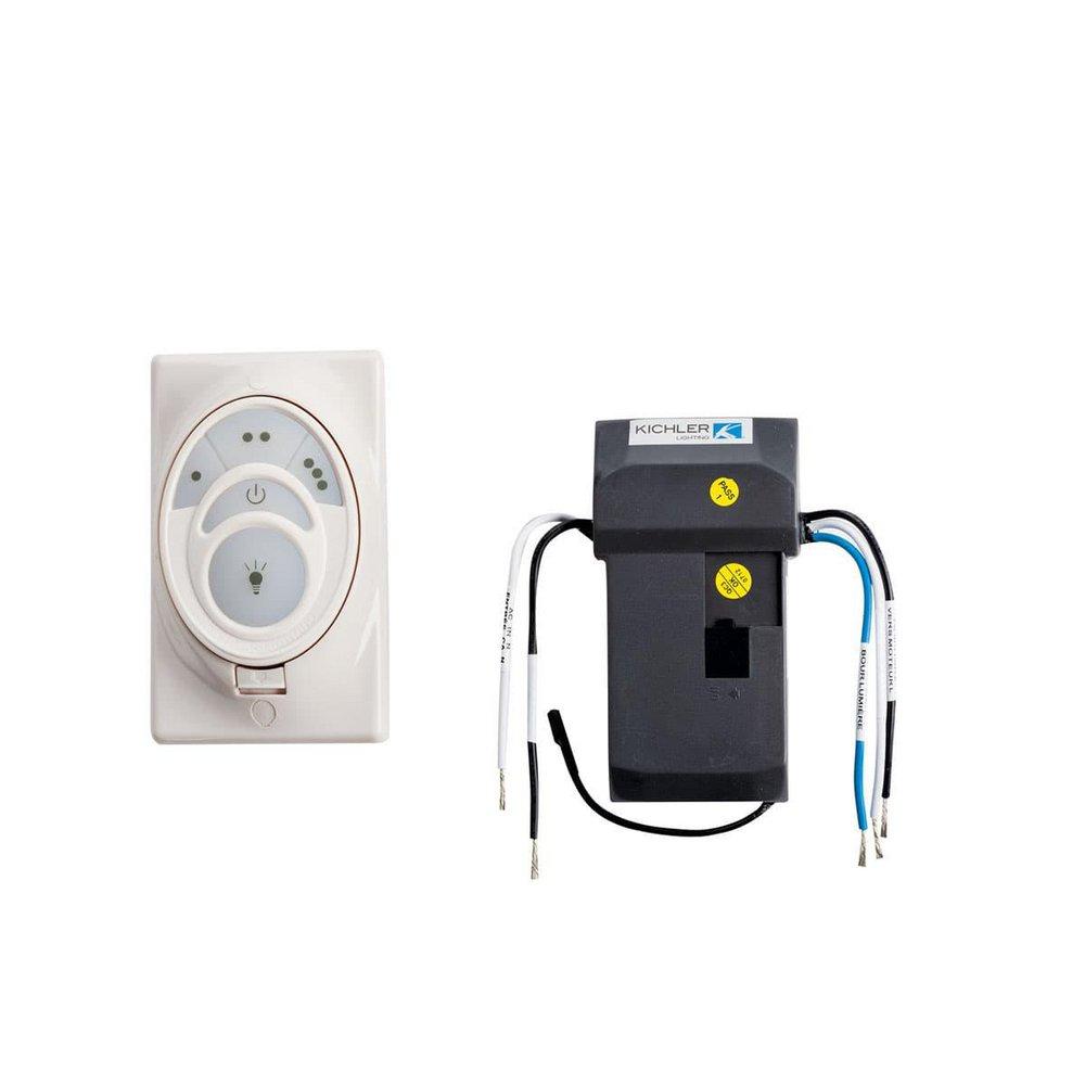 Kichler Lighting White Ceiling Fan Control 