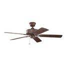 Kichler Lighting Tannery Bronze Powder Coat 5-Blade Ceiling Fan 
