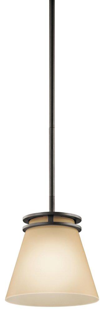 Kichler Lighting Olde Bronze 8 in. 100W 1-Light Medium Base Incandescent Mini Pendant 