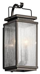 Kichler Lighting Olde Bronze 60W 2-Light Outdoor Wall Fixture 