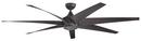 32W 7-Blade Ceiling Fan with 80 in. Blade Span in DistressedBlack