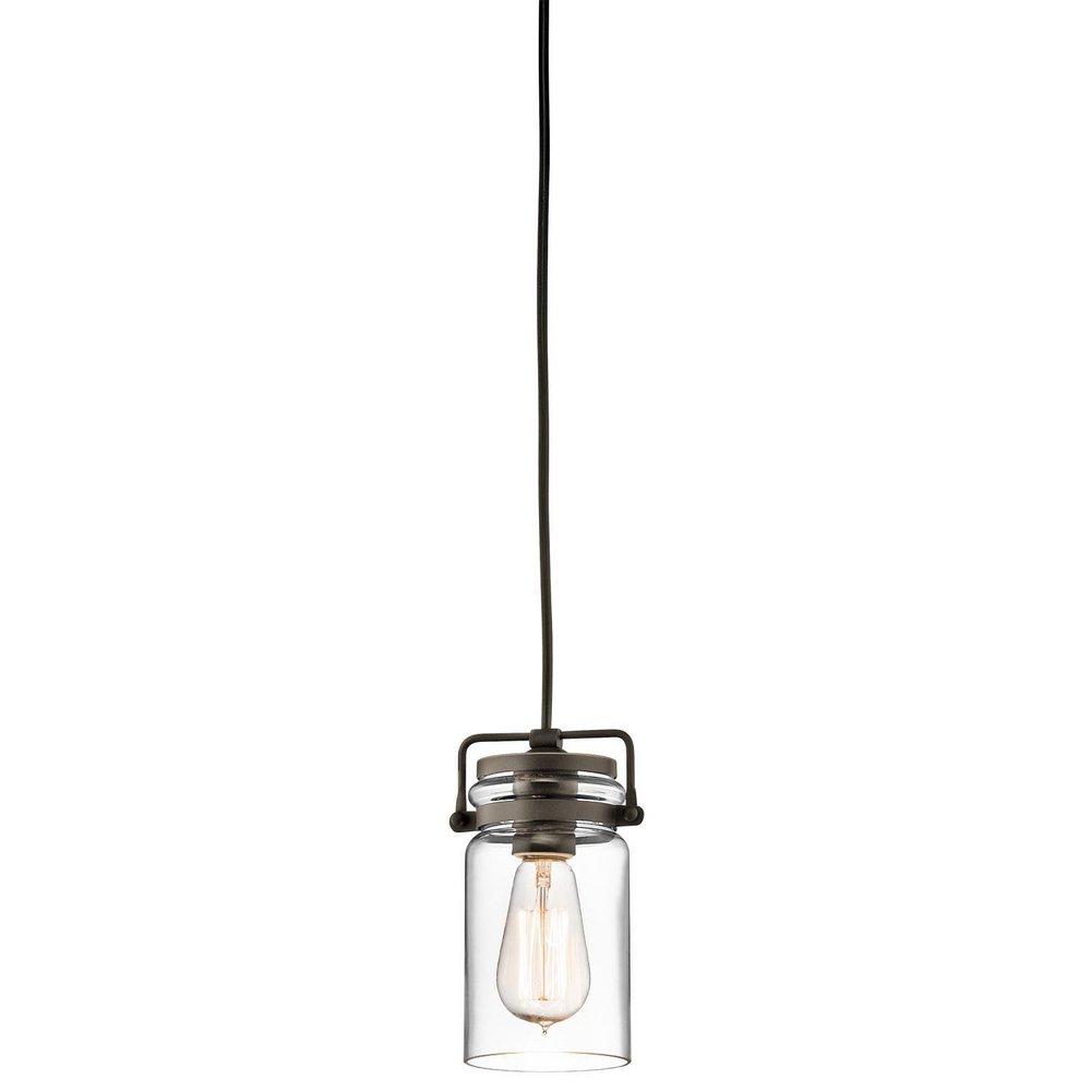 Kichler Lighting Olde Bronze 4-3/4 in. 100W 1-Light Medium Base Incandescent Mini Pendant 