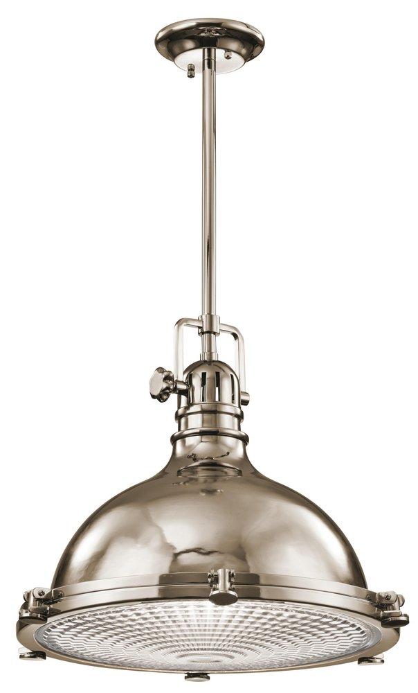 Kichler Lighting Polished Nickel 150W 1-Light Pendant 