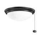 Kichler Lighting Satin Black 2-Light Ceiling Fan Light Kit 