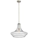 Kichler Lighting Brushed Nickel 19 in. 100W 1-Light Medium Base Incandescent Pendant 