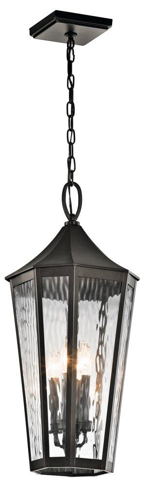 Kichler Lighting Olde Bronze 60W 4-Light Candelabra E-12 Base Outdoor Pendant 