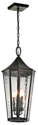 Kichler Lighting Olde Bronze 60W 4-Light Candelabra E-12 Base Outdoor Pendant 