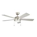 52 in. 75W 5-Blade Ceiling Fan with Light Kit in Brushed Nickel