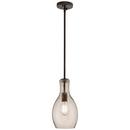 Kichler Lighting Olde Bronze 13-3/4 in. 100W 1-Light Medium Incandescent Pendant 