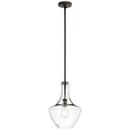 Kichler Lighting Olde Bronze 10-1/2 in. 100W 1-Light Medium Base Incandescent Pendant 