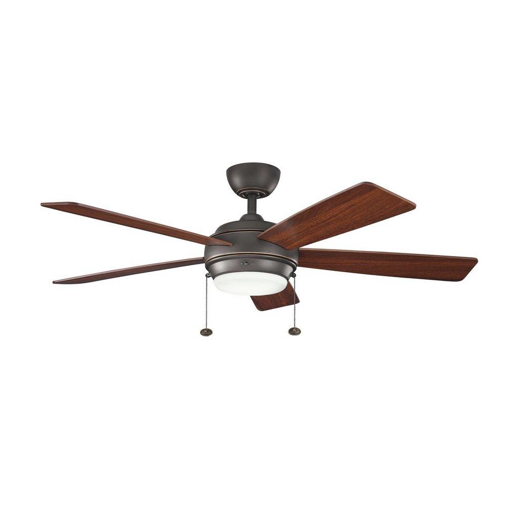 Kichler Lighting Olde Bronze 52 in. 75W 5-Blade Ceiling Fan with Light Kit 