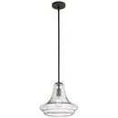 Kichler Lighting Olde Bronze 12-1/2 in. 100W 1-Light Medium Base Incandescent Pendant 