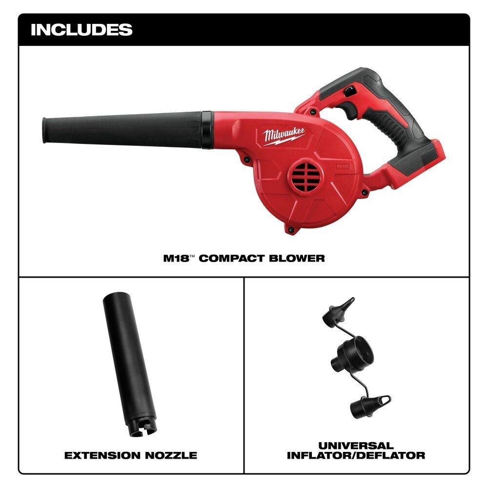 Milwaukee&reg; Red Cordless Compact Blower 