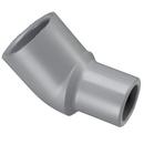 Grey Spigot x Socket Straight and Street Schedule 80 CPVC 45 Degree Elbow 