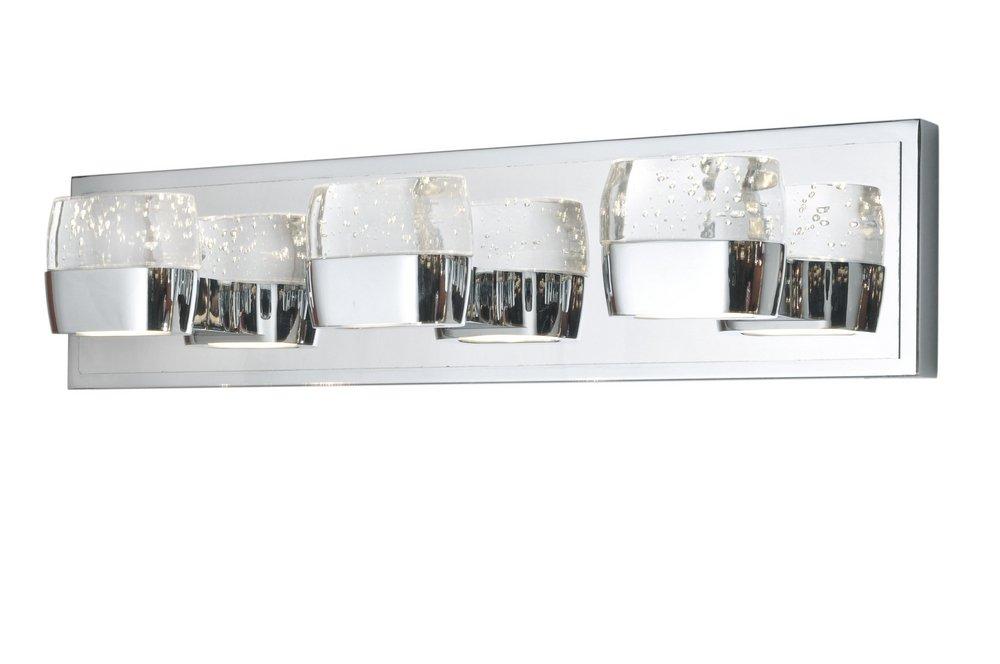 ET2 Lighting Polished Chrome 3W 6-Light LED Bath Vanity Light 