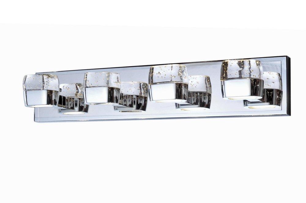 ET2 Lighting Polished Chrome 3W 8-Light LED Bath Vanity Light 