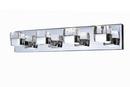 ET2 Lighting Polished Chrome 3W 8-Light LED Bath Vanity Light 
