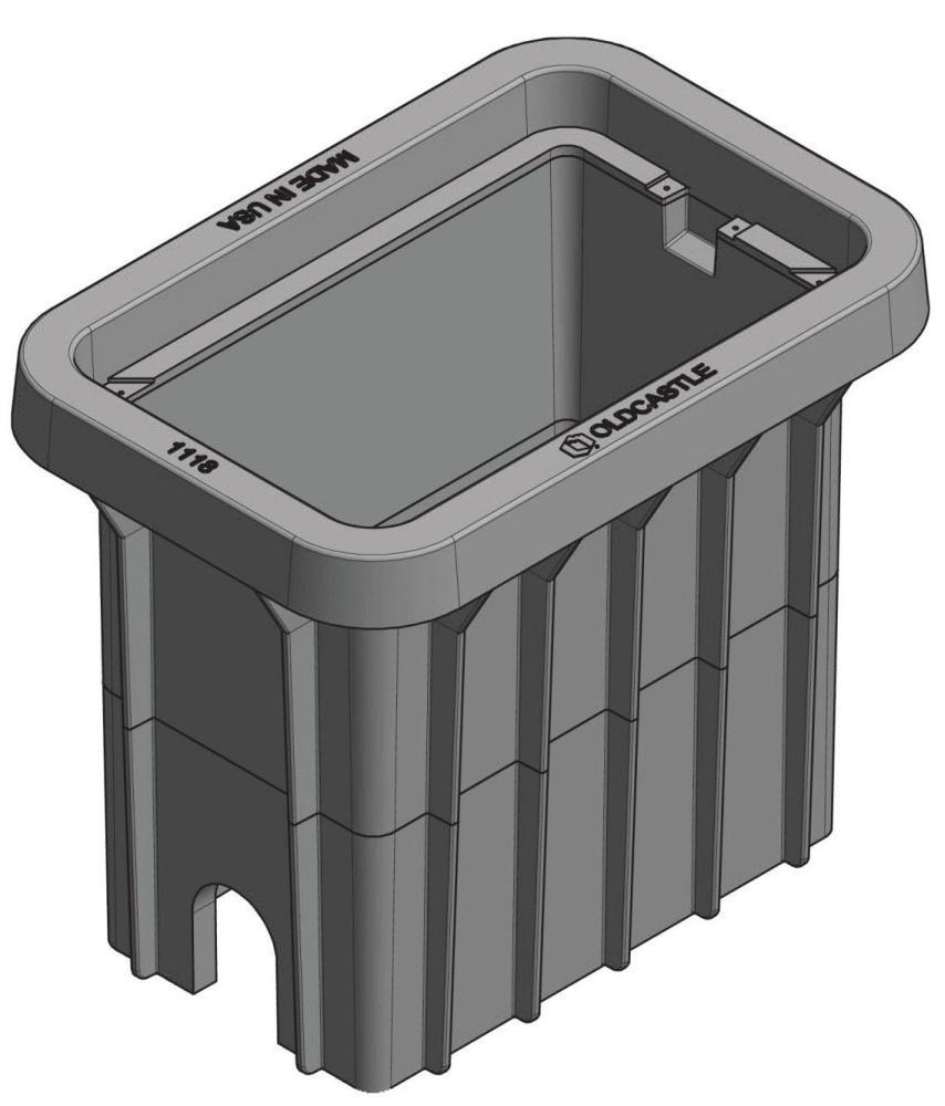 Carson Industries Black Plastic Meter Box Body 