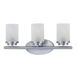 60W 3-Light Vanity Bath Wall Light in Satin Nickel