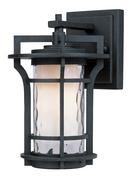 9-1/2 in 13W 1-Light Compact Fluorescent GU24 Outdoor Wall Lantern in Black Oxide