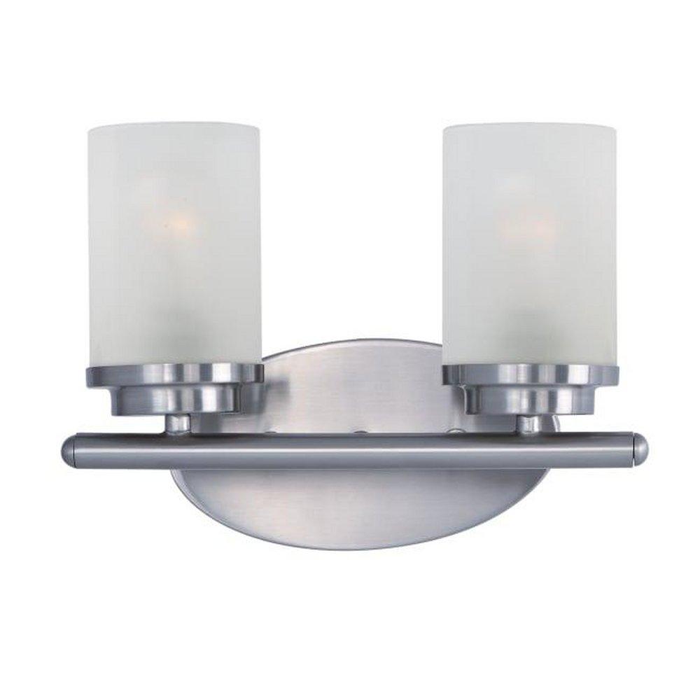 Maxim Lighting&reg; Satin Nickel 60W 2-Light Medium E-26 Base Incandescent Bath Vanity 