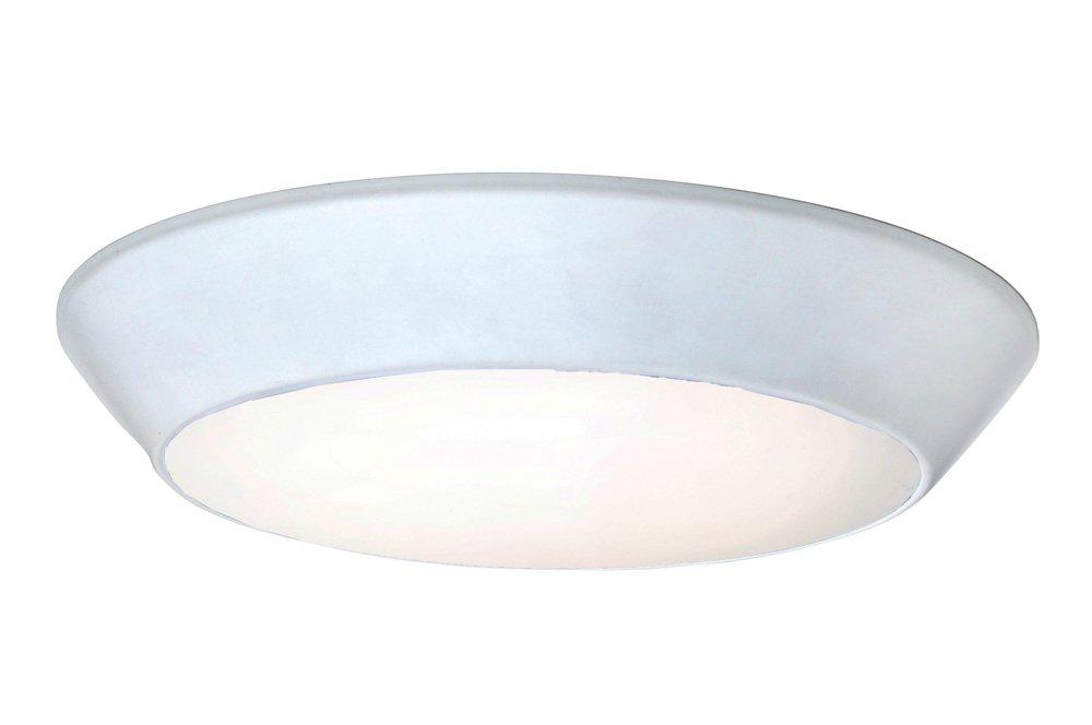 Maxim Lighting&reg; White 20W 1-Light 120V Semi-Flushmount Ceiling Fixture 