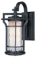 21 in 26W 1-Light Compact Fluorescent GU24 Outdoor Wall Lantern in Black Oxide