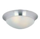Maxim Lighting&reg; Satin Nickel 16-1/2 in. 180W 3-Light Medium E-26 Incandescent Flush Mount Ceiling Fixture 