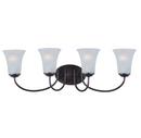Maxim Lighting&reg; Oil Rubbed Bronze 8-1/2 in. 60W 4-Light Wall Mount Medium E-26 Incandescent Bath Light 