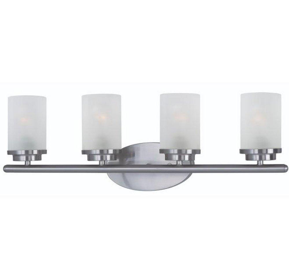 Maxim Lighting&reg; Satin Nickel 60W 4-Light Medium E-26 Base Incandescent Bath Vanity 