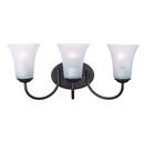 Maxim Lighting&reg; Oil Rubbed Bronze 8-1/2 in. 60W 3-Light Wall Mount Medium E-26 Incandescent Bath Light 