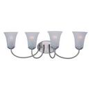 Maxim Lighting&reg; Satin Nickel 8-1/2 in. 60W 4-Light Wall Mount Medium E-26 Incandescent Bath Light 