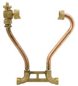 15 in. Brass Meter Resetter with Angle Ball Valve and Meter Nut