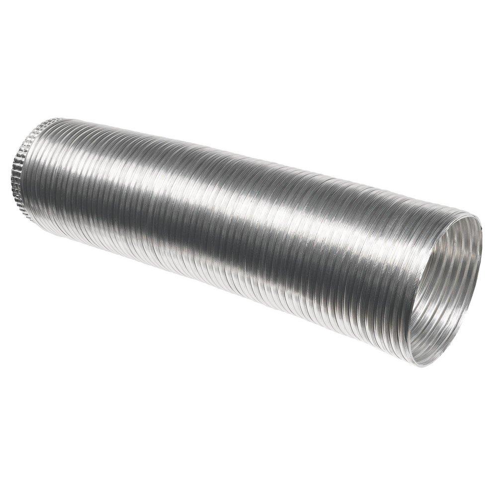 Deflecto Silver 8 ft. Silver Uninsulated Flexible Air Duct 