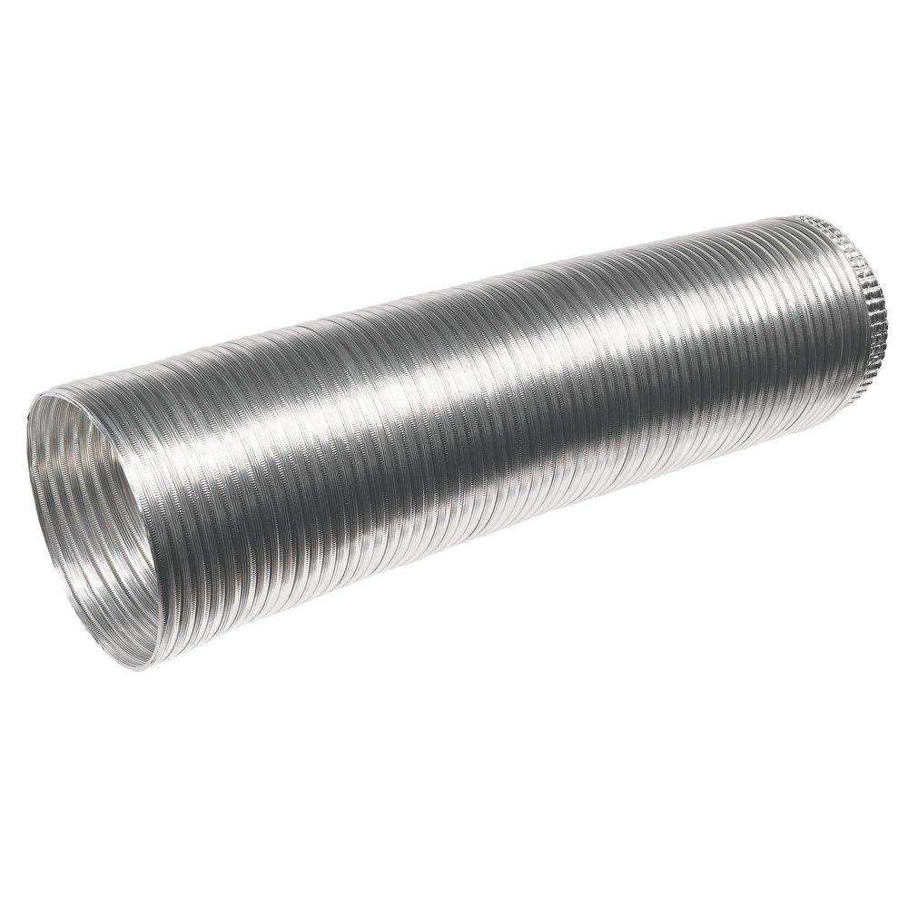 Deflecto Silver 8 ft. Silver Uninsulated Flexible Air Duct 