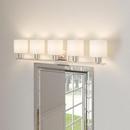 Progress Lighting Brushed Nickel 41-1/2 in. 100W 5-Light Bath Light 