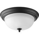 Progress Lighting Forged Black 75W 2-Light 120V Medium Incandescent Ceiling Light 