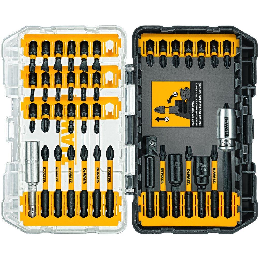 DEWALT (9) 2 in., (23) 1 in., 3/8 in., 1/4 in., 5/16 in., 3 in., 2 in., 1 in., 3-1/2 in. Driver (40 Piece) 
