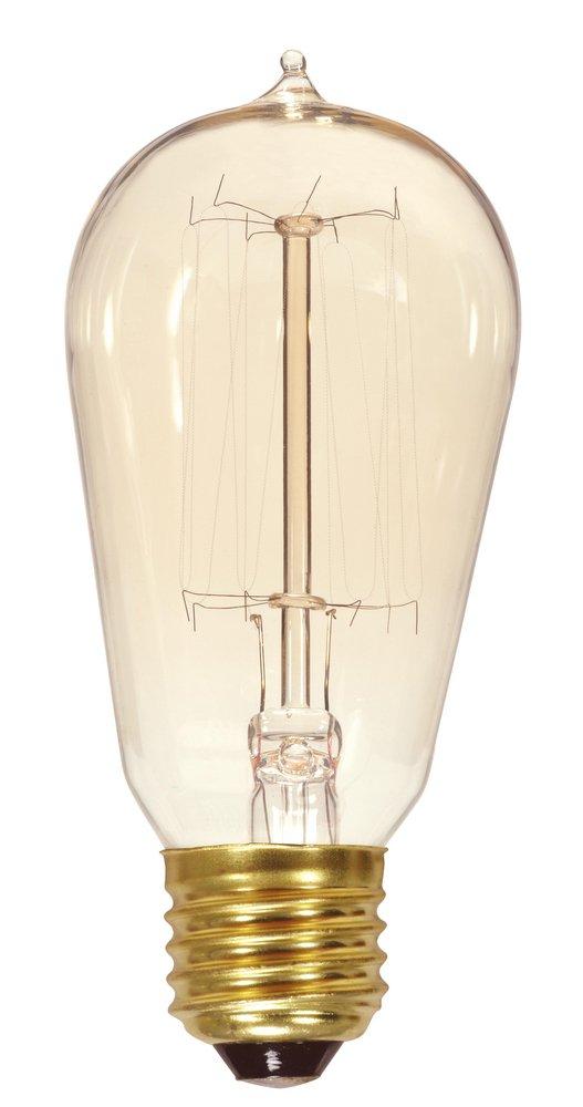 60W ST19 Dimmable Incandescent Light Bulb with Medium Base 