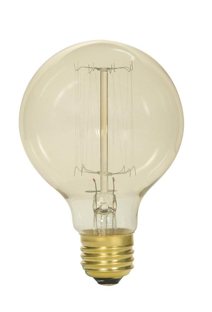 40W G25 Dimmable Incandescent Light Bulb with Medium Base 