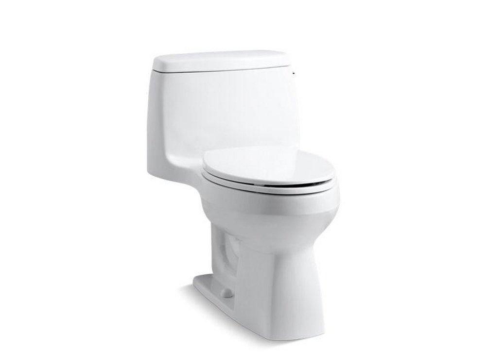 KOHLER White 1.28 gpf Elongated One Piece Toilet 