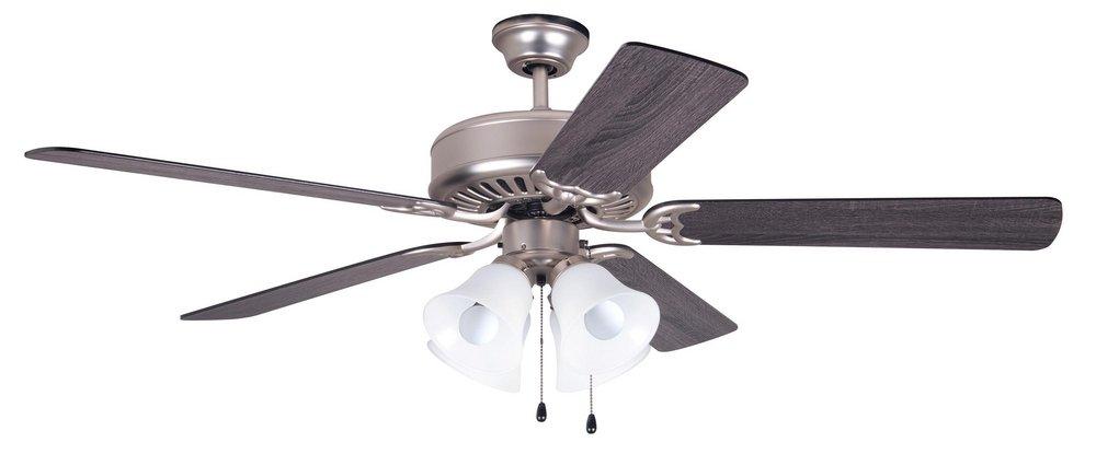 Craftmade Brushed Satin Nickel 52 in. Ceiling Fan with Light 