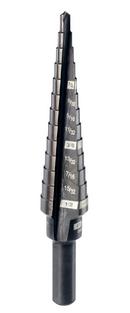 Milwaukee&reg; Silver 1-Piece Black Oxide Step Drill Bit 