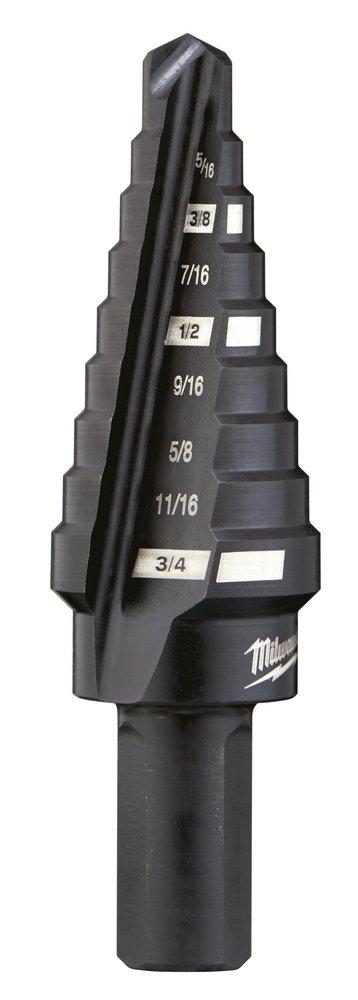 Milwaukee&reg; Silver 1/4 in - 3/4 in. x 3/8 in. Round Step 1 Piece 