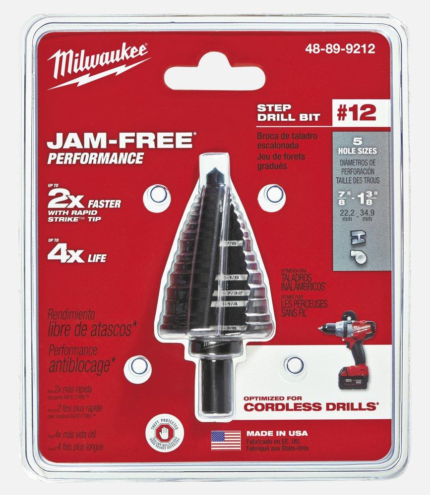 Milwaukee® 7/8 in - 1-3/8 in. x 1-3/8 x 1/4 in. Round Step 1 Piece