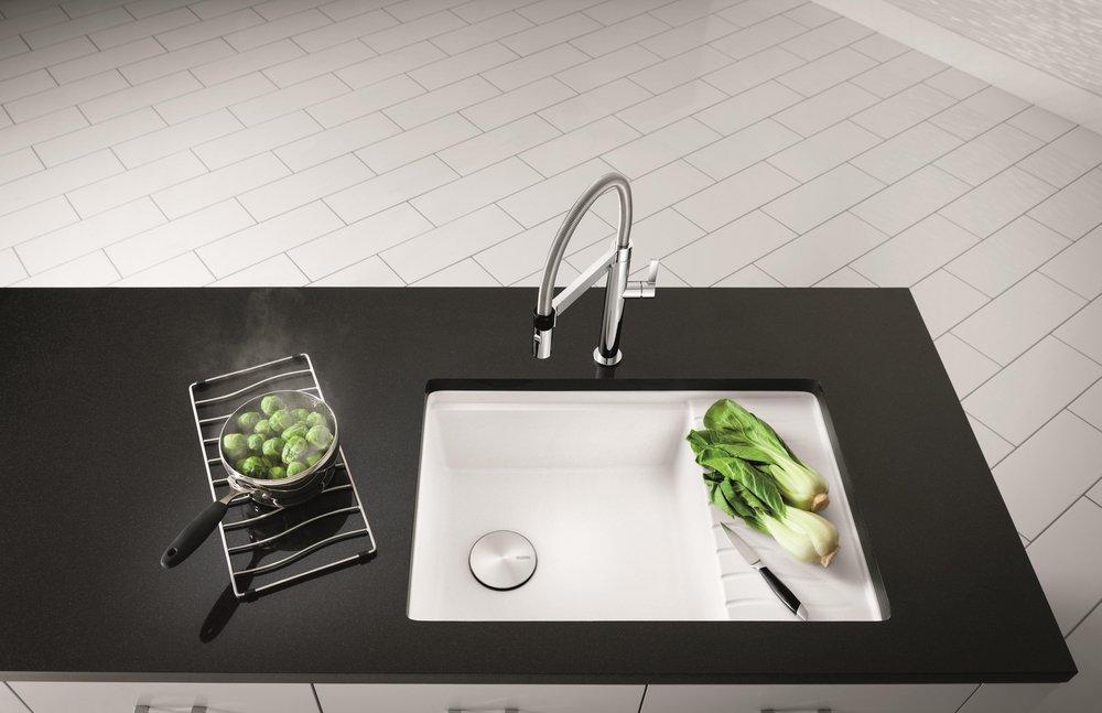 BLANCO Chrome Single Handle Pull Down Kitchen Faucet 