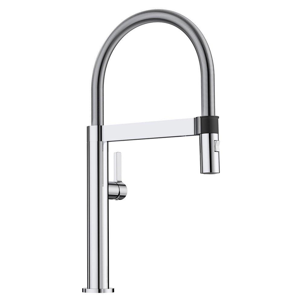 BLANCO Chrome Single Handle Pull Down Kitchen Faucet 
