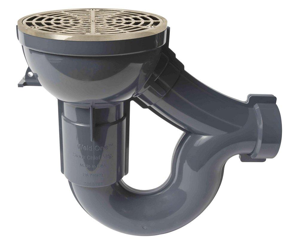 Sioux Chief Black PVC Floor Drain 