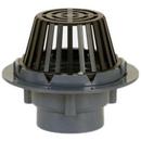 4 in. No-Hub Cast Iron Roof Drain with Cast Iron Dome, Underdeck Clamp Kit and Adjustable Extension Kit